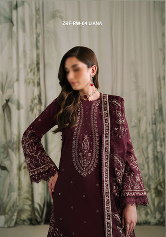 Zarif Luxury Raw Silk Collection:24 D- ZRF-RW-04 LIANA