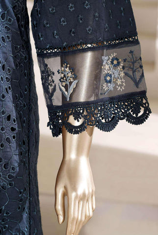 Multi Chickenkari by Sadabahar | Heavy Embroidered Lawn 3 Piece Stitched Suit D-1