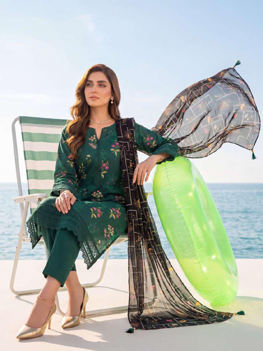 Colors by AlZohaib vol-2 | Digital Printed Lawn 3 Piece Unstitched Suit D-1