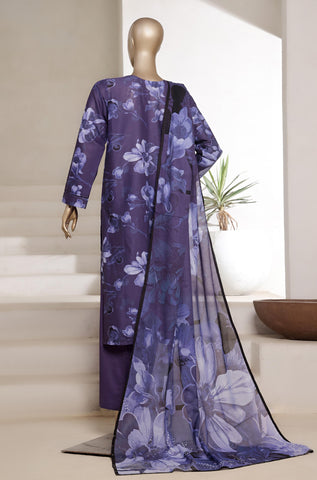 Printed Cambric Lawn Vol-01 By Sadabahar D-9
