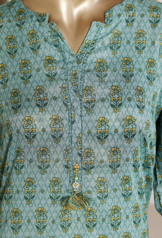 Sadabahar Vol-09 | Printed Lawn 3 Piece Stitched Suit D-1