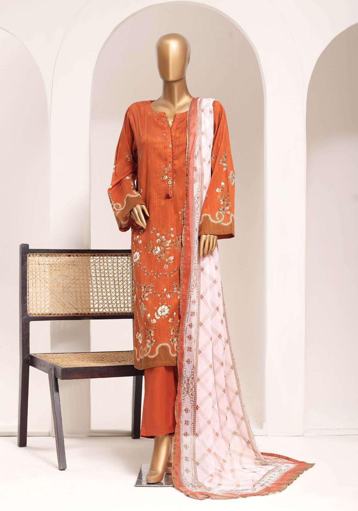 Sadabahar Printed Lawn Vol-11-2 | Printed Lawn 3 Piece Stitched Suit D-1