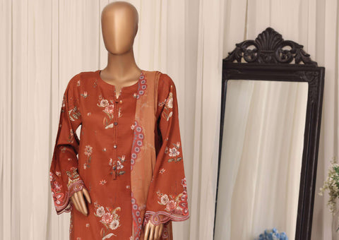 Raya by Sadabahar Collection-2 Embroidered Stitched 3 Piece Suit D-2