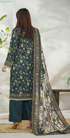 VS DAMAN Exclusive Printed Lawn Unstitched 3 Piece Suit D-30