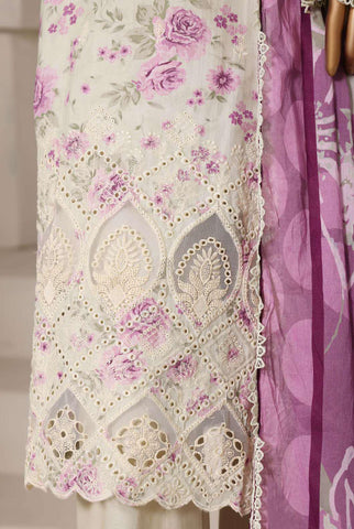 Luxury Lawn Chikankari Embroidered 3 Piece Stitched Collection By Sadabahar D-2