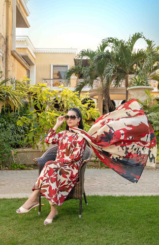 Naimal Lawn Slub Digital Print Vol-2 By Tawakkal D-06