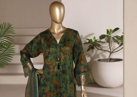 Sadabahar Peplum Luxury | Embroidered Lawn 3 Piece Stitched Suit D-4