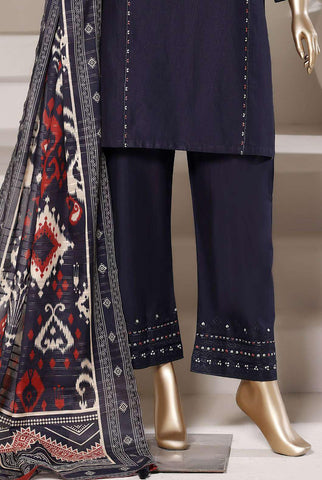Eclair by Sadabahar | Embroidered Lawn 3 Piece Stitched Suit D-1