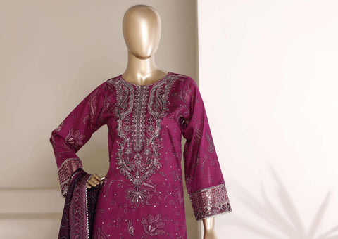 Regal by Sadabahar | Embroidered Festive 3 Piece Stitched Lawn Suit D-1