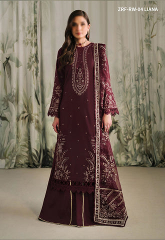 Zarif Luxury Raw Silk Collection:24 D- ZRF-RW-04 LIANA