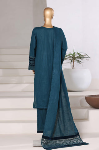 Sadabahar Premium Emb Cross Texture RTW 3 Piece Suit D-3