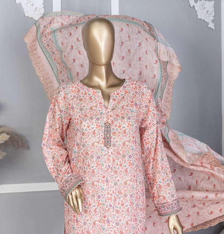 HZ Premium Lawn Emb Cut Work Dupatta VOL-4- Coll:24 D-756