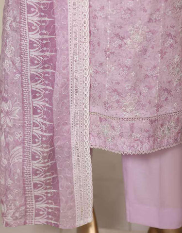 Dhagakari by HZ Textiles | Embroidered 3 Piece Unstitched Lawn Suit D-1