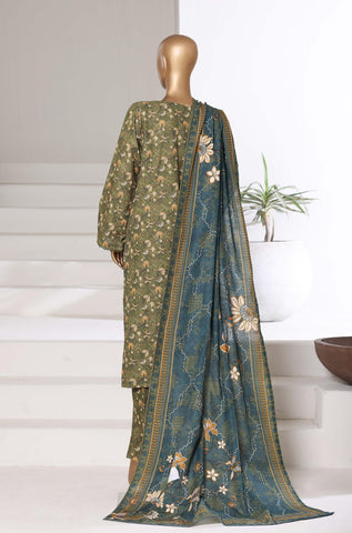Printed Khaddar Vol-3 Stitched 3PC Collection By Sadabahar D-3