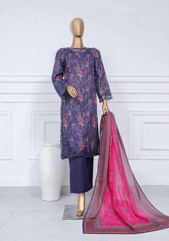 Luxury Cutwork Lawn 3 pcs Ready To Wear Coll-25 Vol-1  D-01