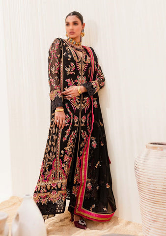 Sejal Luxury Chiffon Collection - BLACK IRIS (QS23-507)