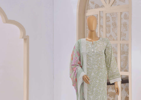 Nakshkari by HZ Textiles | Embroidered Lawn 3 Piece Unstitched Suit D-1