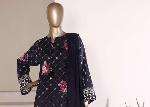 Sadabahar Vol-07 | Printed Lawn 3 Piece Stitched Suit D-2
