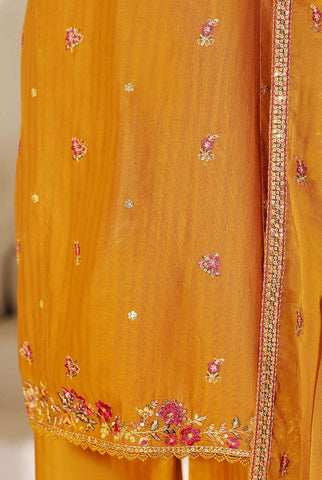 Sadabahar Luxury | Embroidered 3 Piece Stitched Slub Lawn Suit D-1