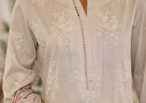 Oriental Printkari by HZ Textiles | Embroidered 3 Piece Unstitched Lawn Suit D-5