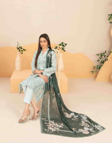 Zyra Embroidered Lawn Un Stitched 3 Pcs  Collectio2025 D 3502