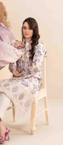 Meheroon Embroidered Lawn Digital Print D-03