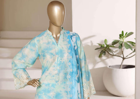 Sadabahar Regal Embroidered Lawn Stitched 3 Piece Suit D-2