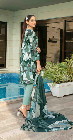 Zumra Lawn Slub Digital Print Vol-02 By Tawakkal D-03