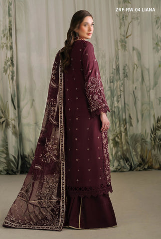 Zarif Luxury Raw Silk Collection:24 D- ZRF-RW-04 LIANA