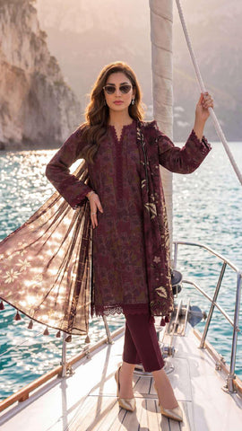 Colors by AlZohaib vol-2 | Digital Printed Lawn 3 Piece Unstitched Suit D-3