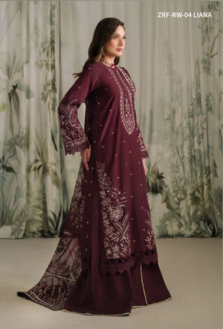 Zarif Luxury Raw Silk Collection:24 D- ZRF-RW-04 LIANA