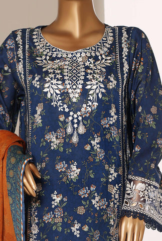 Luxury Lawn Signature  Heavy Embroidered 3 Piece Stitched Suit By Sadabahar D-3