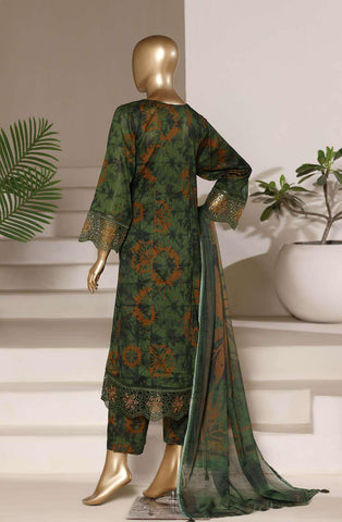 Sadabahar Peplum Luxury | Embroidered Lawn 3 Piece Stitched Suit D-4