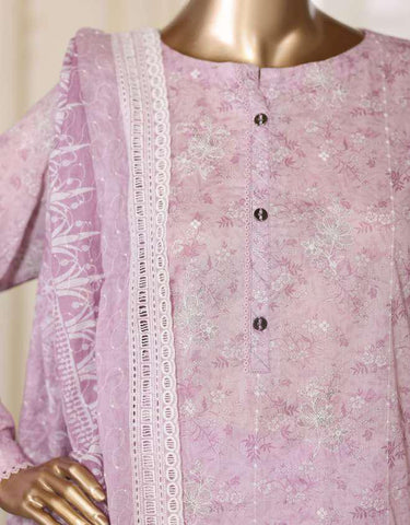 Dhagakari by HZ Textiles | Embroidered 3 Piece Unstitched Lawn Suit D-1