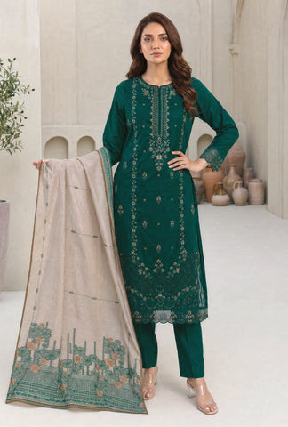 MAHNEER by Tawakkal Fabrics | Embroidered Lawn 3 Piece Unstitched Suit D-5