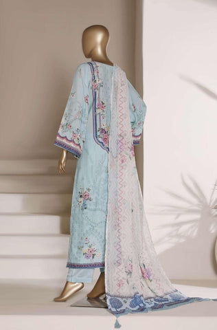 Sadabahar Kaftaan | Printed 3 Piece Stitched Viscose Suit D-2