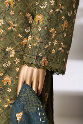 Printed Khaddar Vol-3 Stitched 3PC Collection By Sadabahar D-3