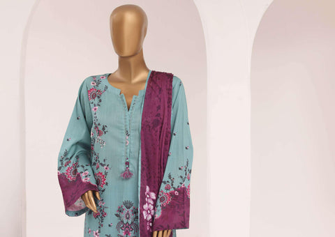 Sadabahar Printed Lawn Vol-10 | Digital Printed Lawn 3 Piece Stitched Suit D-4