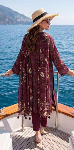 Colors by AlZohaib vol-2 | Digital Printed Lawn 3 Piece Unstitched Suit D-3