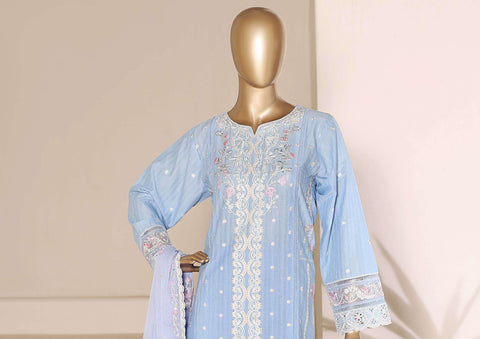 Sadabahar Luxury | Embroidered 3 Piece Stitched Slub Lawn Suit D-2