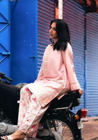 RANG 2 Piece Stitched Embroidered Cotton Suit D-1