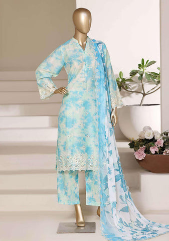 Sadabahar Regal Embroidered Lawn Stitched 3 Piece Suit D-2