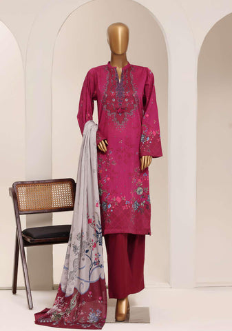 Sadabahar – Printed Lawn | 3 Piece Stitched Suit D-2