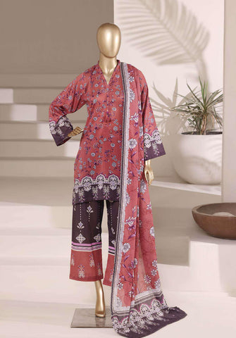 Sadabahar Vol-08 | Printed Lawn 3 Piece Stitched Suit D-2