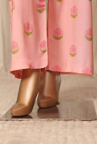 Sadabahar Printed Linen Stitched 3 Piece Suit D-1