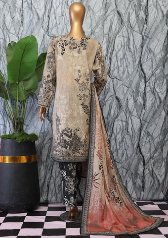 Elegant Embroidered Unstitched Collection Vol-02 By Hz D-06