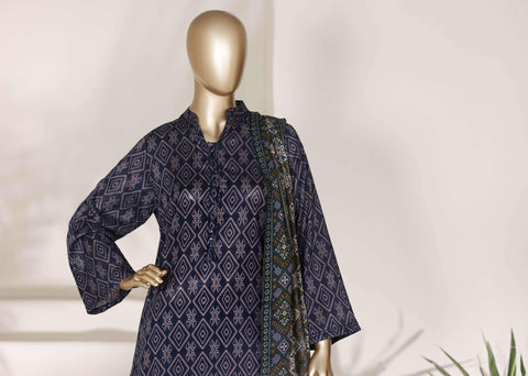 Sadabahar Luxury Lawn | Printed 3 Piece Stitched Suit D-2