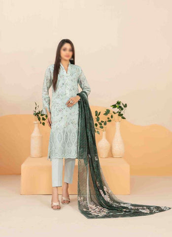 Zyra Embroidered Lawn Un Stitched 3 Pcs  Collectio2025 D 3502