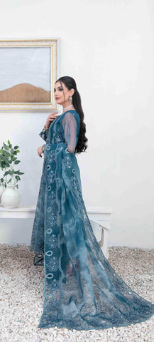 ALSaba Semi Stitched Fancy Chiffon Collection'24 D-1347