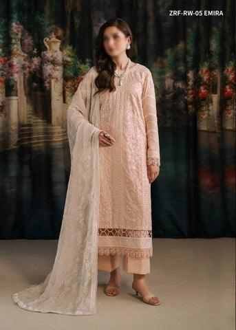 Zarif Luxury Raw Silk Collection:24 D- ZRF-RW-05 EMIRA